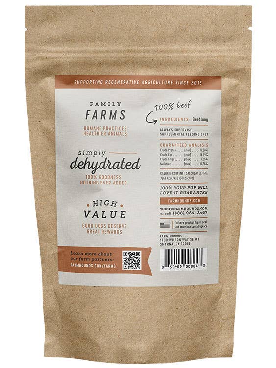 Beef Lung Treats - All-Natural - 2oz: 2.0oz