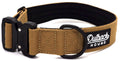 Tan Premium Dog Collar: Medium