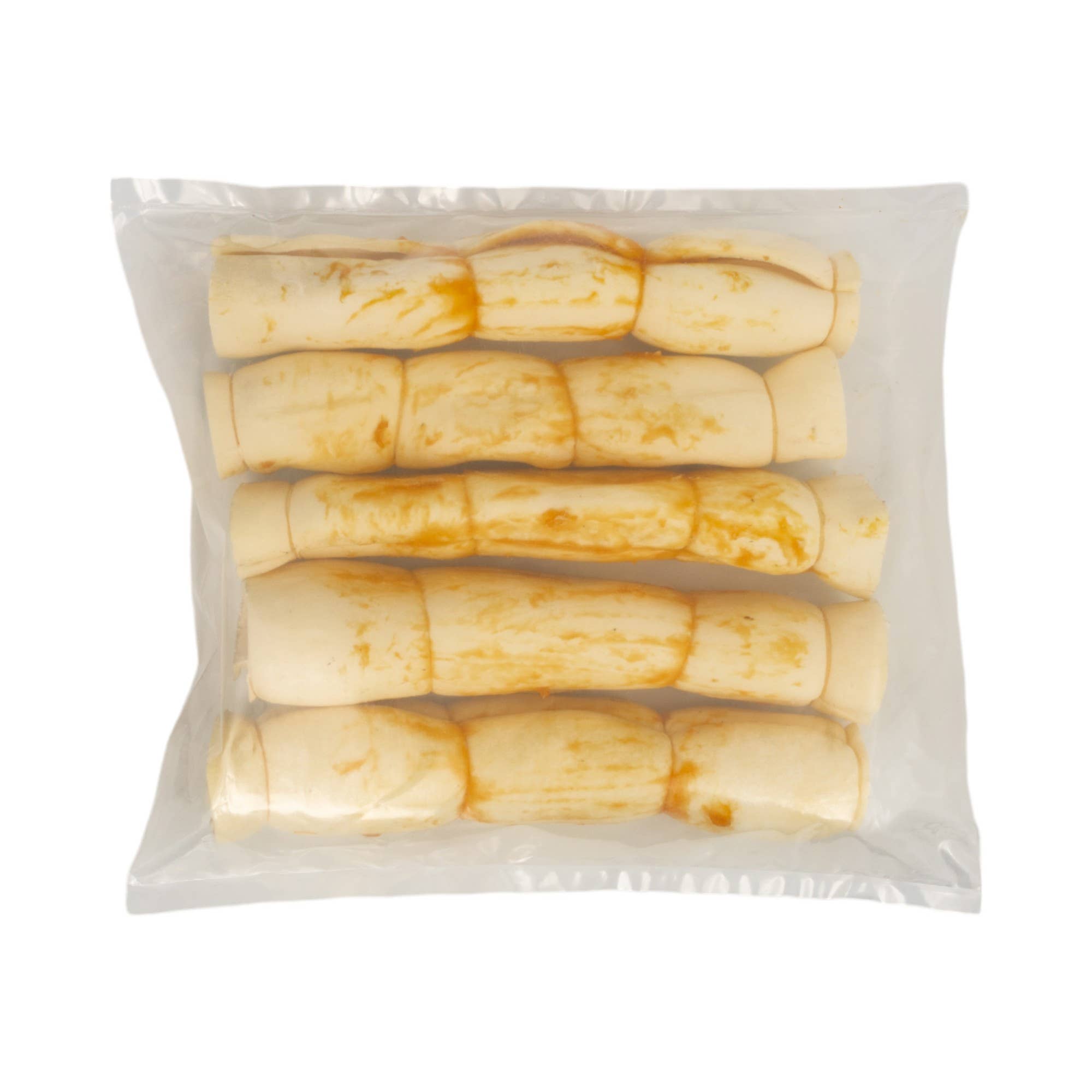 9"-10" Chicken Basted Beef Cheek Rolls Dog Treats (5/Bag)