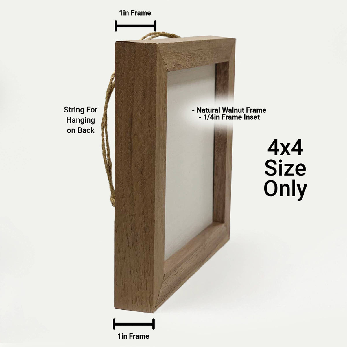 Live Love Lake Period Blue: 4 x 4 x 1