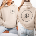 CUSTOM LOGO | Unisex Screenprinted Hoodie Sweatshirt: Dust / M
