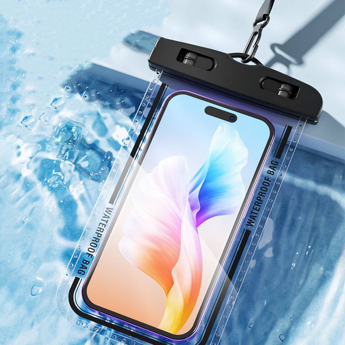 Waterproof Phone Case for Swimming -Touchscreen_CWMM6775: Black / (OS) 1