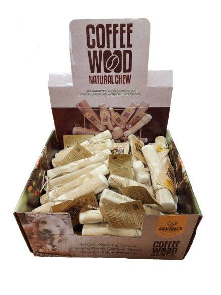 All-Natural Coffee Wood Chews for Dogs!: Single / Small
