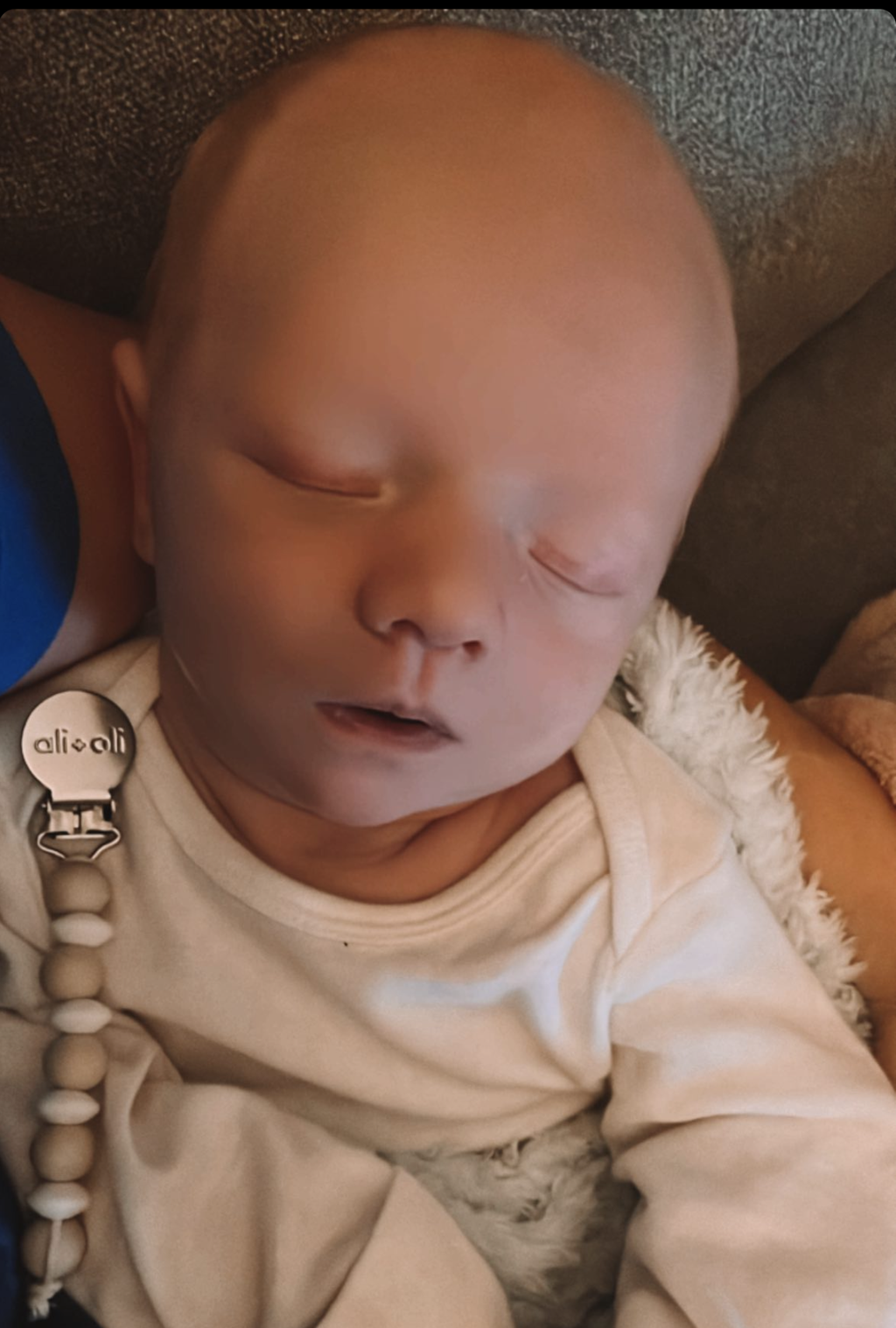Ali+Oli Silicone Pacifier Clip | Mini Lentil: Mint