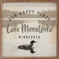 Our Happy Place Loon Personalized: 12x12