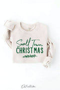 SMALL TOWN CHRISTMAS Graphic Sweatshirt: HEATHER DUST / S