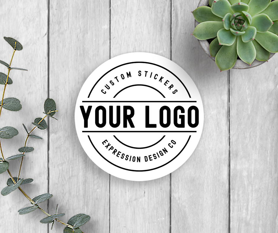 Custom Vinyl Sticker (Case of 50): Design #1