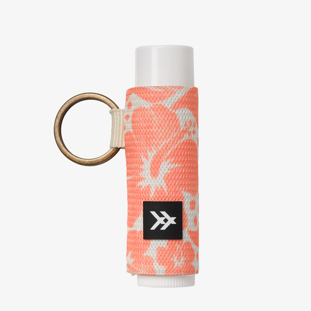 Coral Crush - Chapstick Holder Keychain: Coral Crush