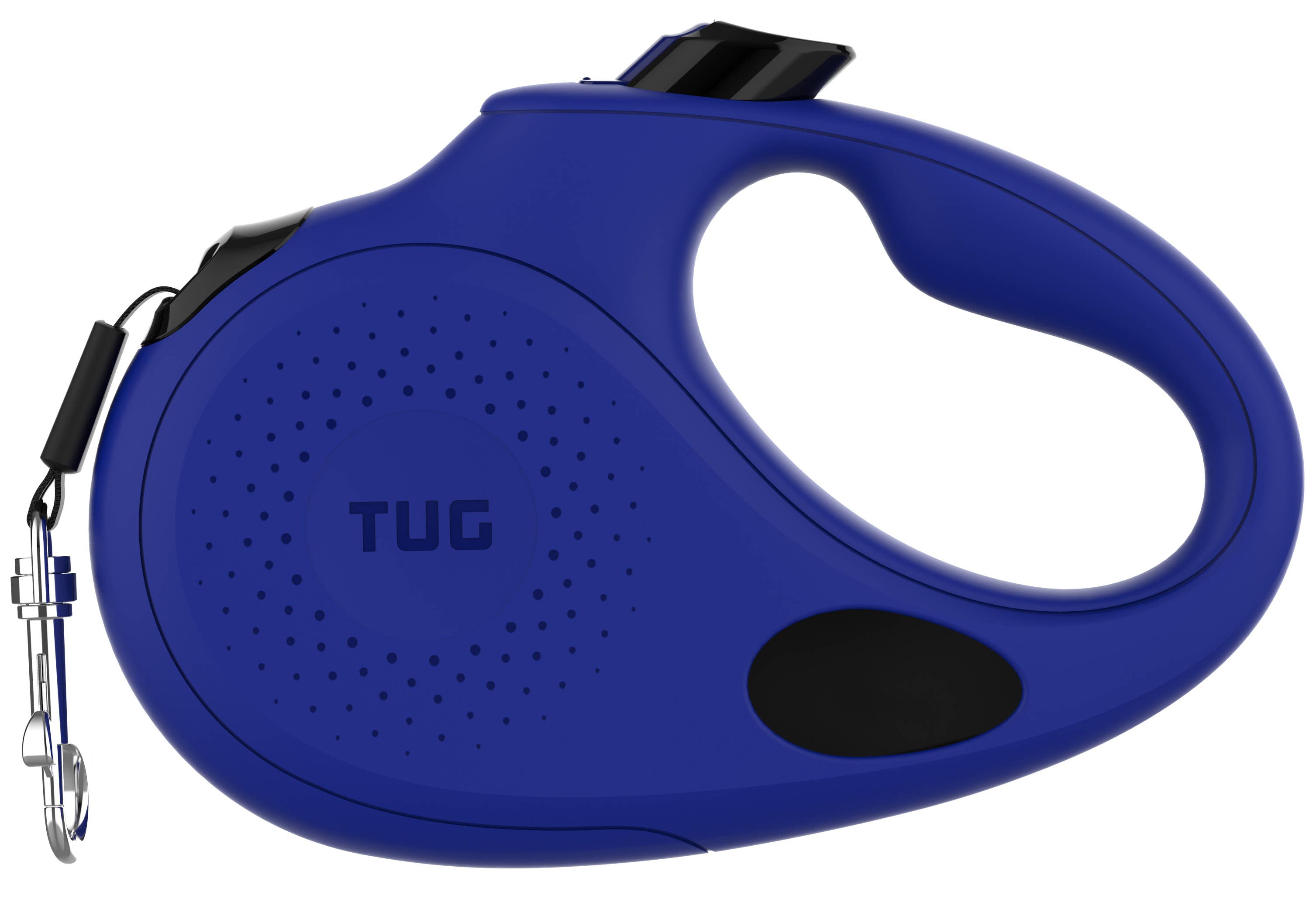 TUG Retractable Dog Leash with Integrated Dispenser: Black / Small