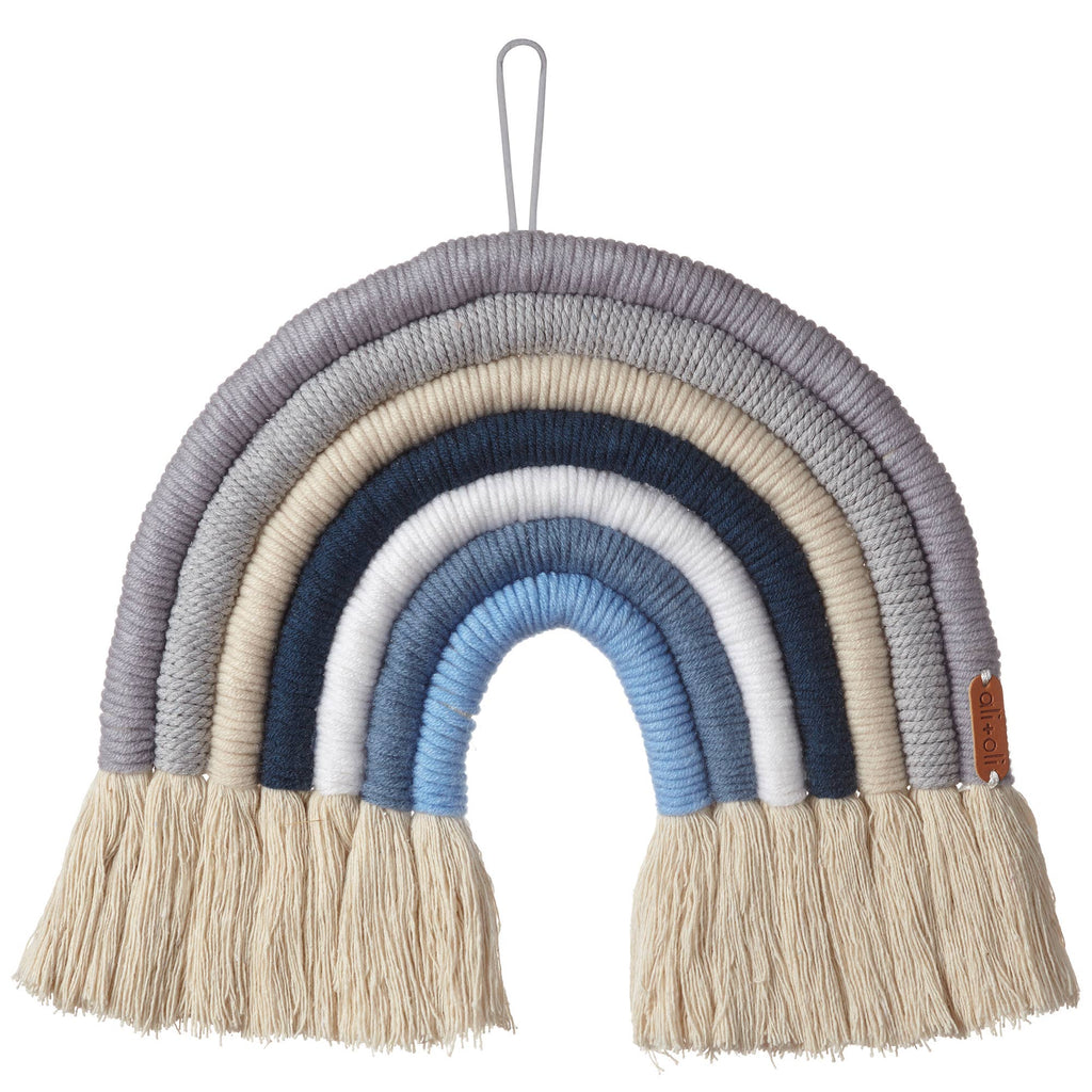 Macrame Nursery Wall Décor - Rainbow (Midnight)
