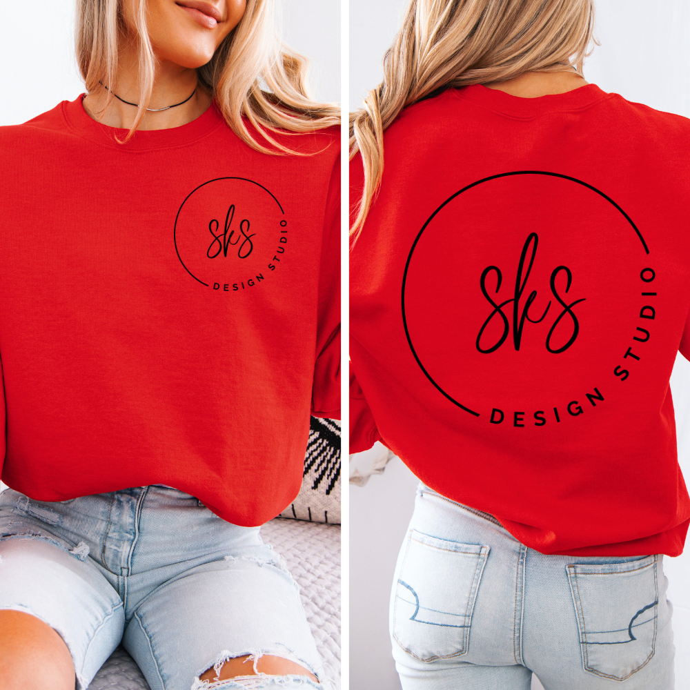 CUSTOM LOGO | Unisex Crewneck Sweatshirt: Ash / XS