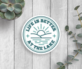 Lake Life Vinyl Sticker