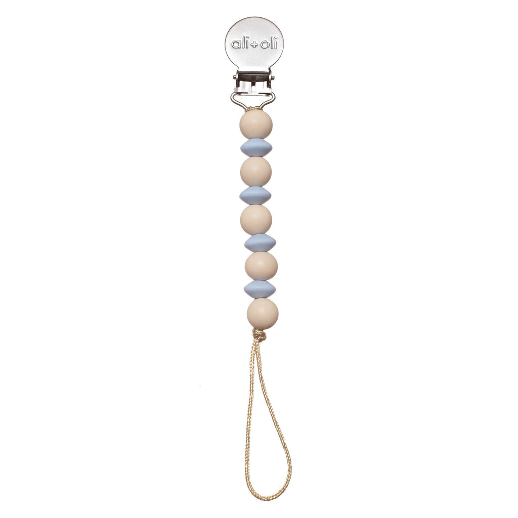 Ali+Oli Silicone Pacifier Clip | Mini Lentil: Mint