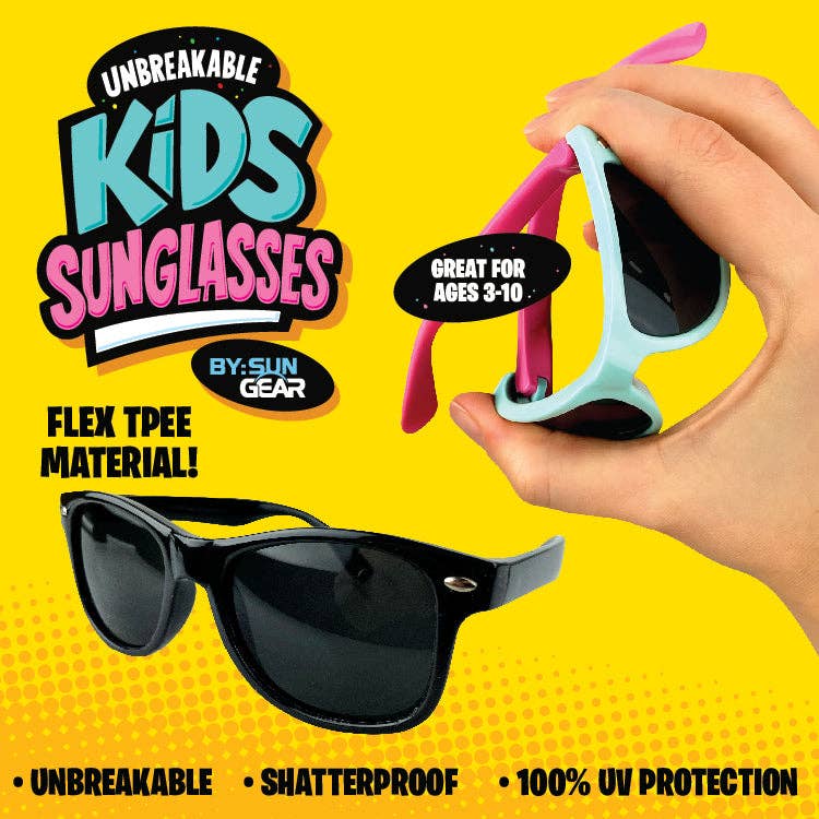 Unbreakable Kids Sunglasses Assortment - 6/Display: Wholesale Price