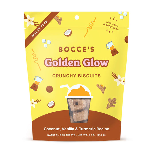 Bocce's Bakery Golden Glow Biscuit Dog Treats 5oz