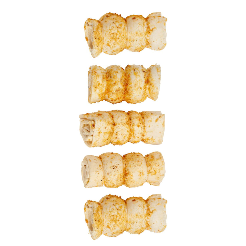 5"-6" Bully Dusted Beef Cheek Rolls Dog Chews (5/Bag)