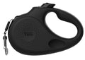 TUG Retractable Dog Leash with Integrated Dispenser: Black / Medium