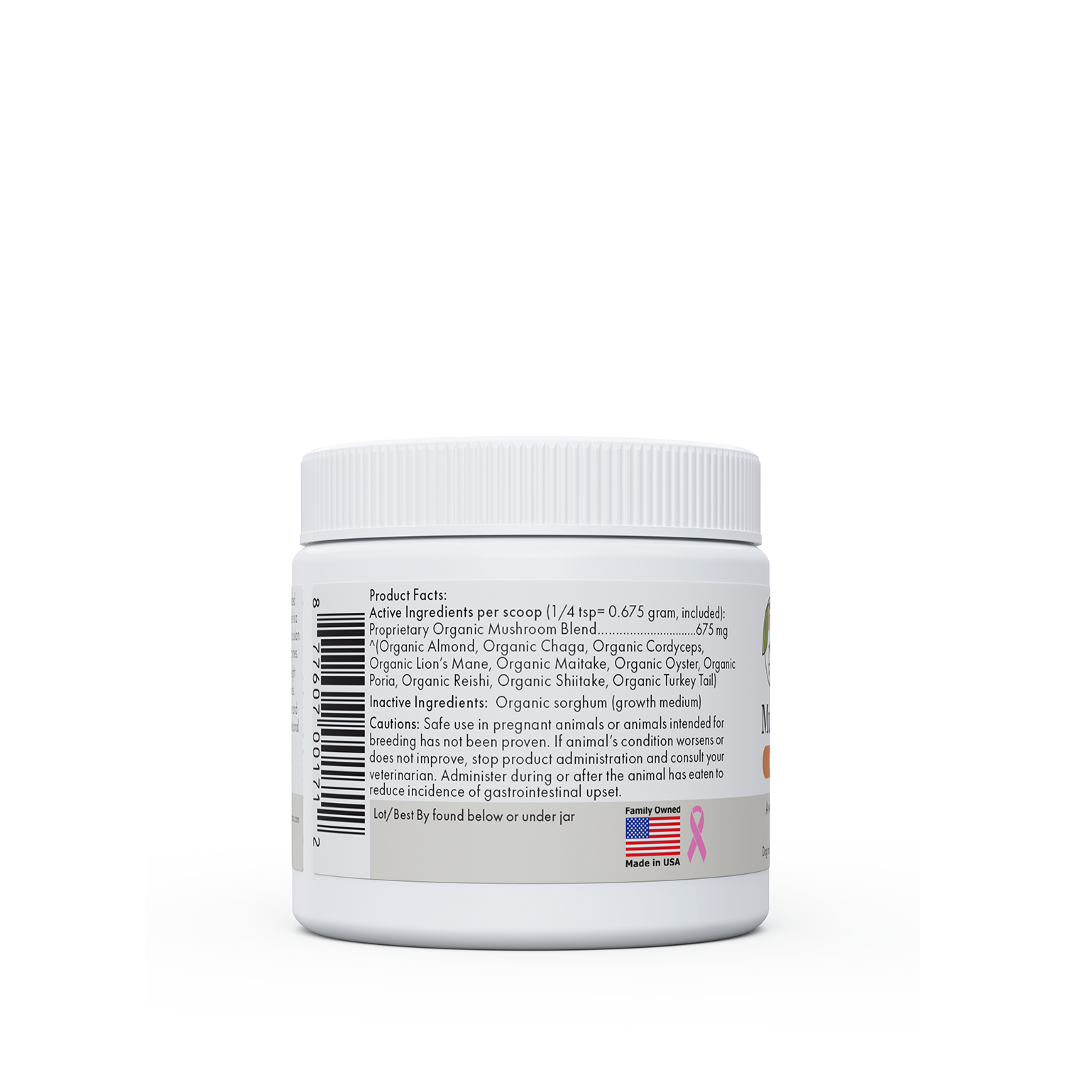 Mushroom Powder: 2 oz
