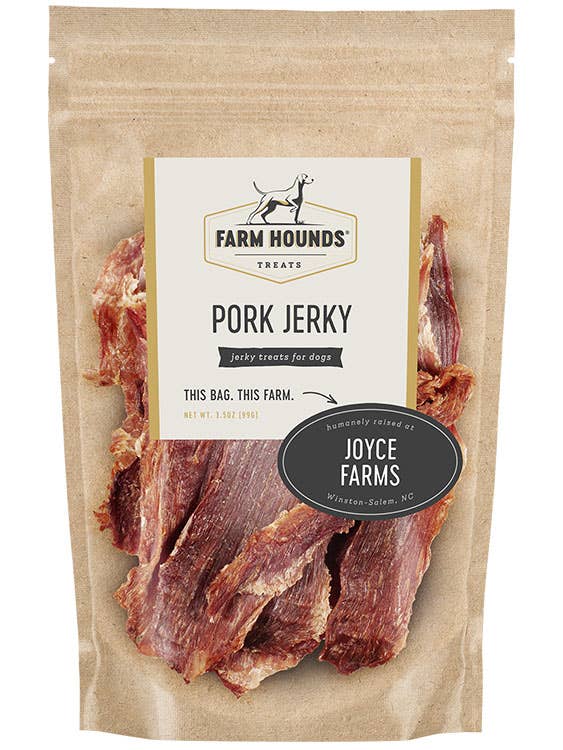 Pork Jerky Dog Treats - All-Natural - 3.5oz: 3.5oz