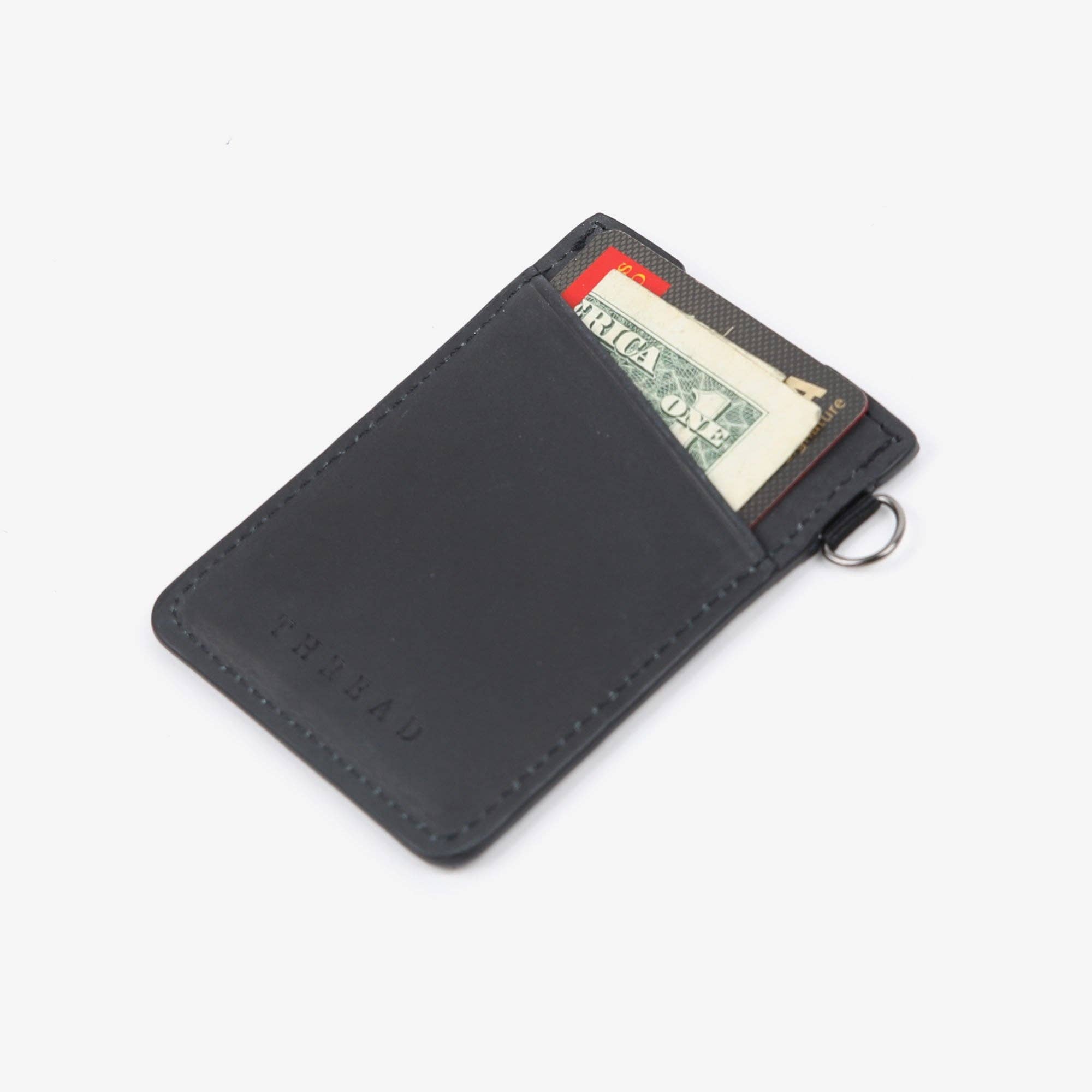 Sanders - Vertical Leather Wallet: Brown/Black