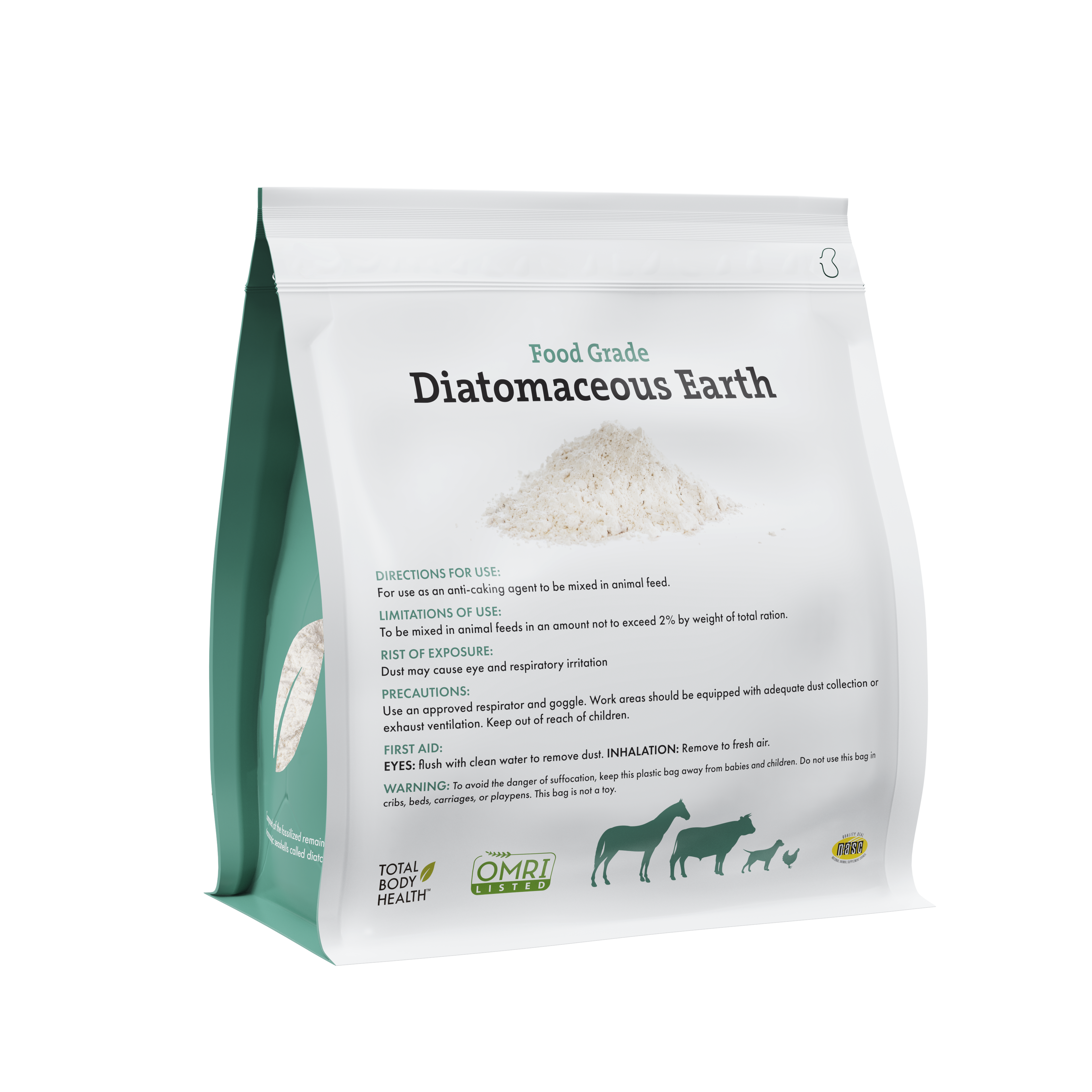 Diatomaceous Earth: 13 oz