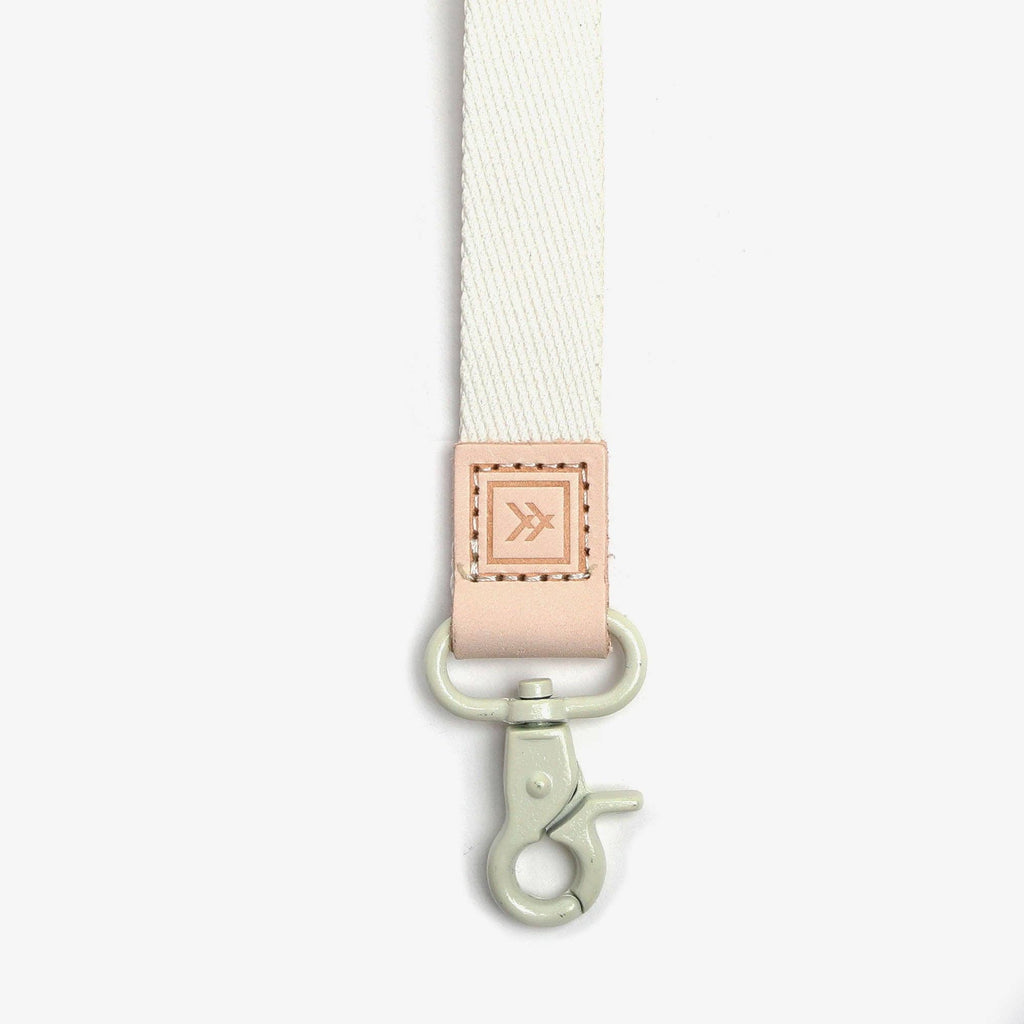 Off White - Wristlet Keychain: White