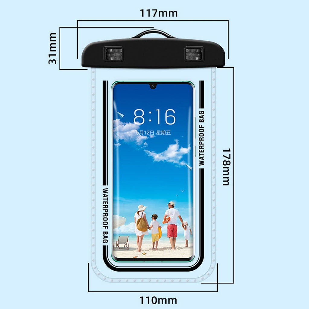 Waterproof Phone Case for Swimming -Touchscreen_CWMM6775: Black / (OS) 1