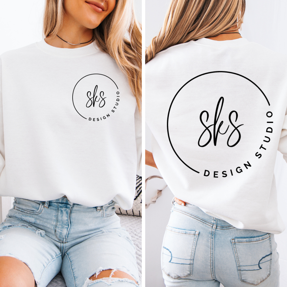 CUSTOM LOGO | Unisex Crewneck Sweatshirt: Ash / XS