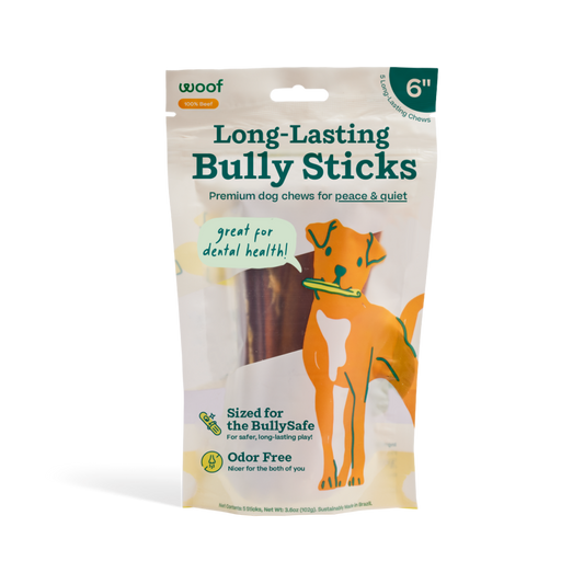BullySafe Chews - BullySticks: Beef / 6-inch 5 pack