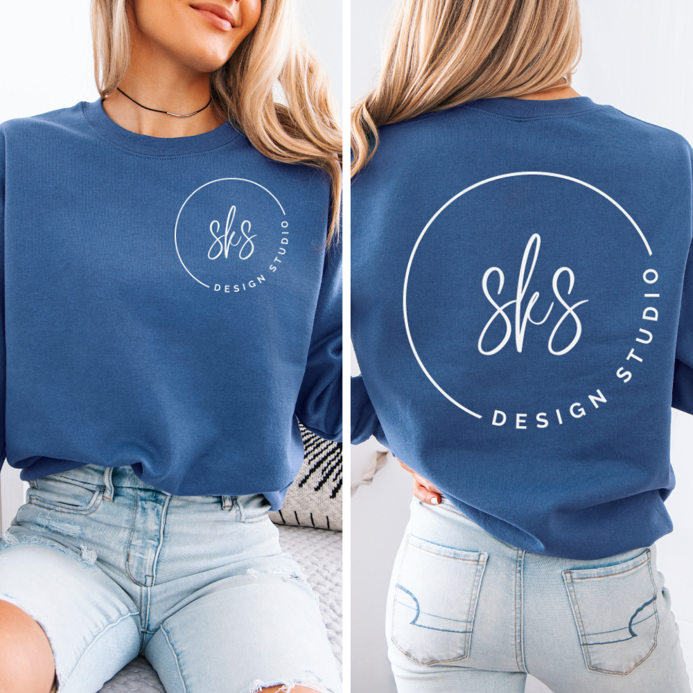 CUSTOM LOGO | Unisex Crewneck Sweatshirt: Ash / XS