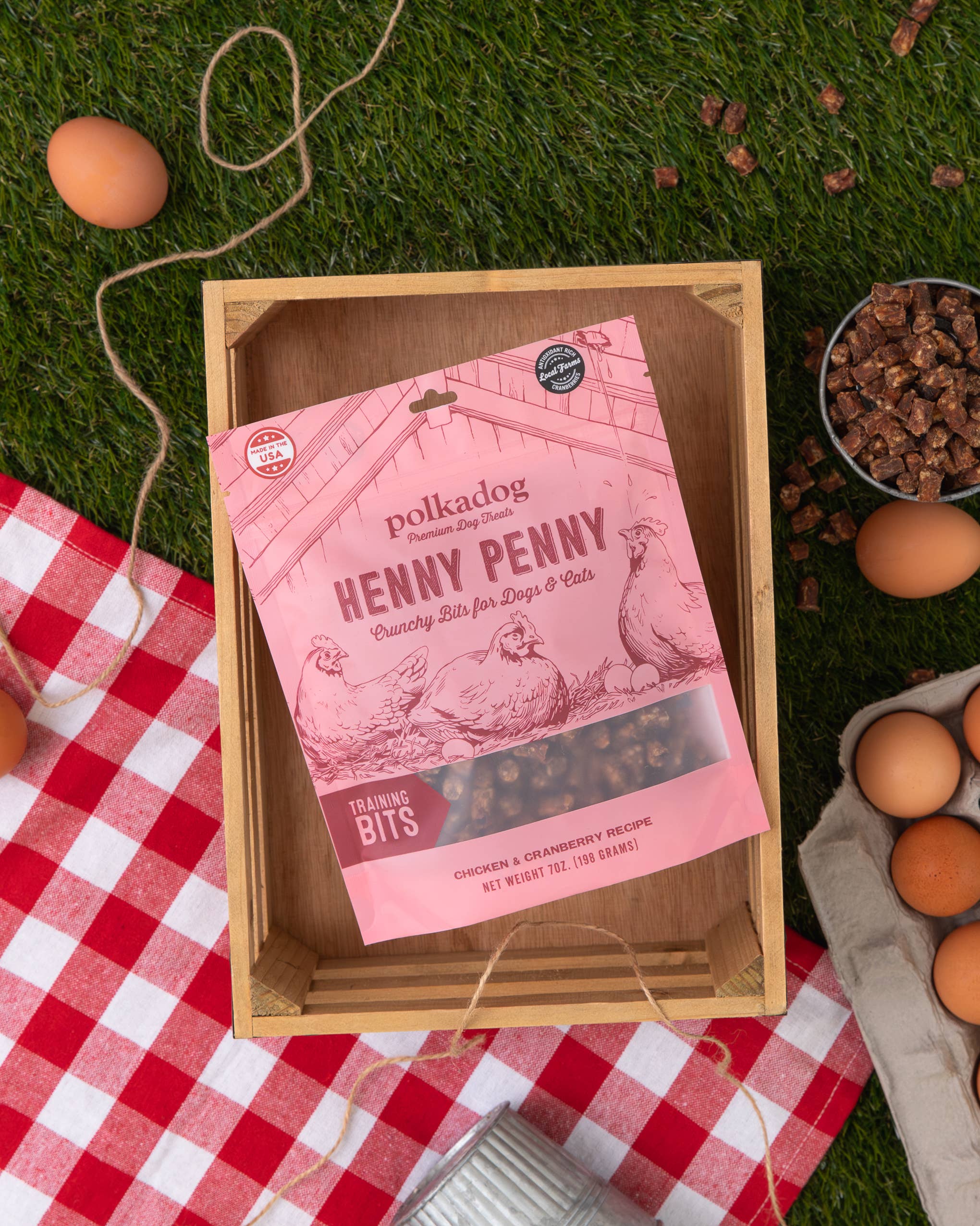 Polkadog Henny Penny Chicken & Cranberry Training Bits 7oz
