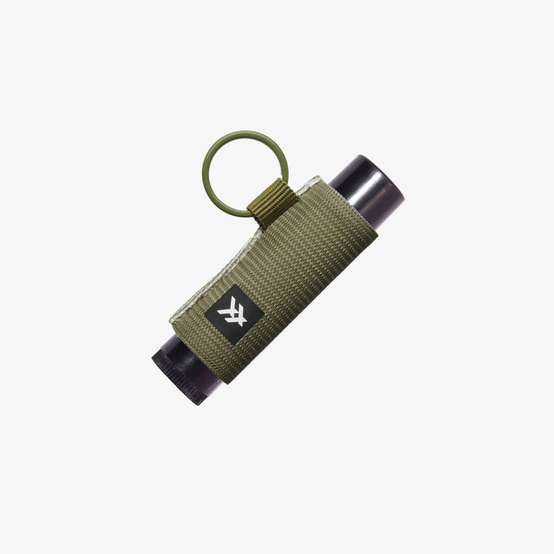 Olive - Chapstick Holder Keychain: Green