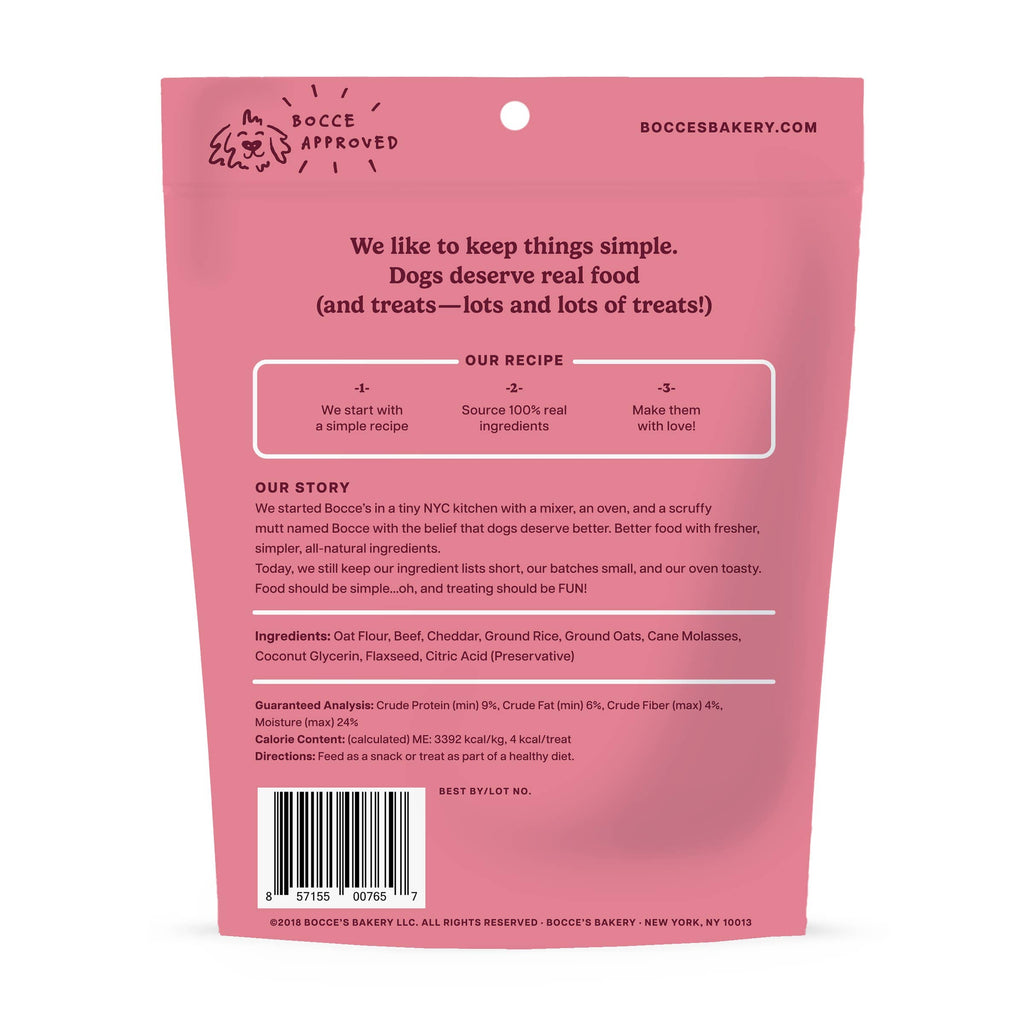 Bocce's Bakery Say MOOOO Training Bites Dog Treats 6oz