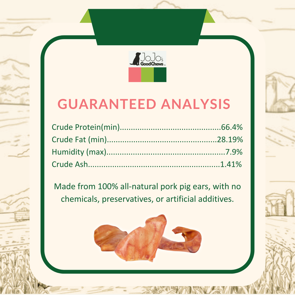 Whole Pig Ears Dog Treats - All Natural Dog Chews