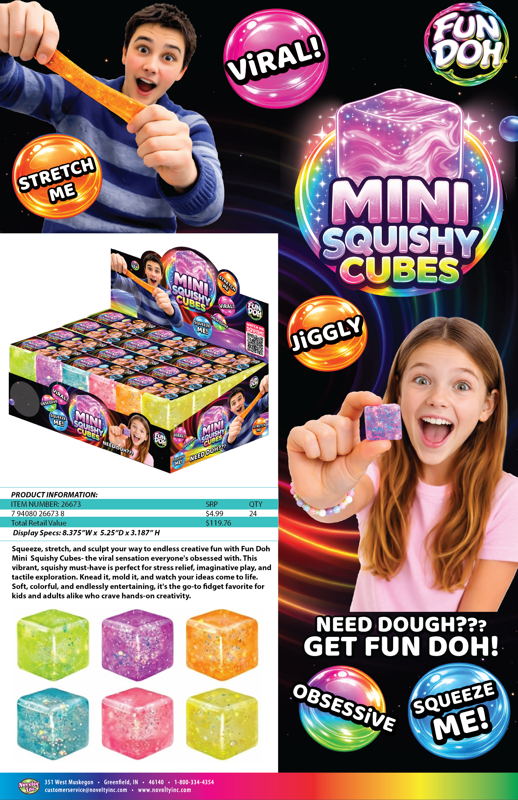 Mini Squishy Cubes