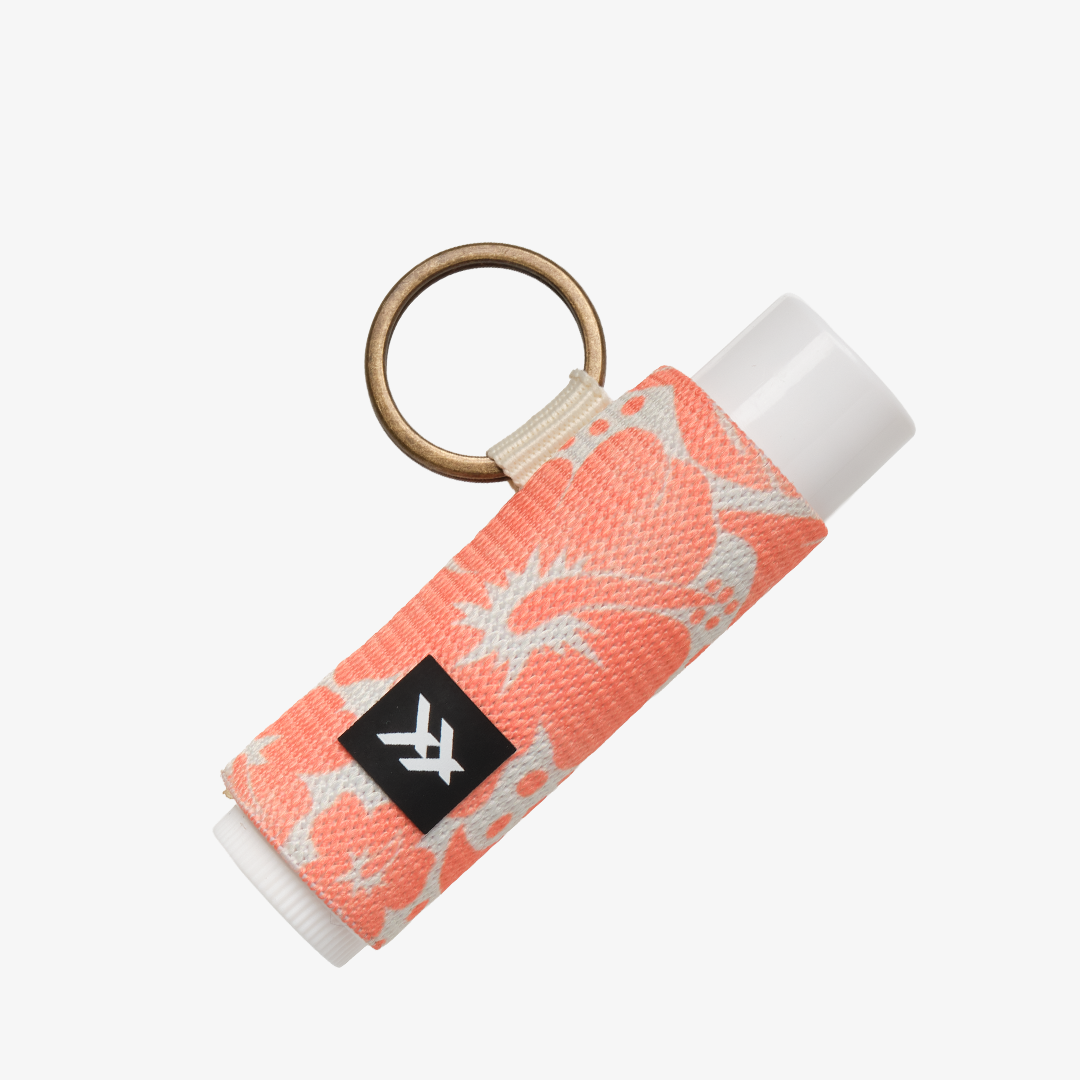 Coral Crush - Chapstick Holder Keychain: Coral Crush