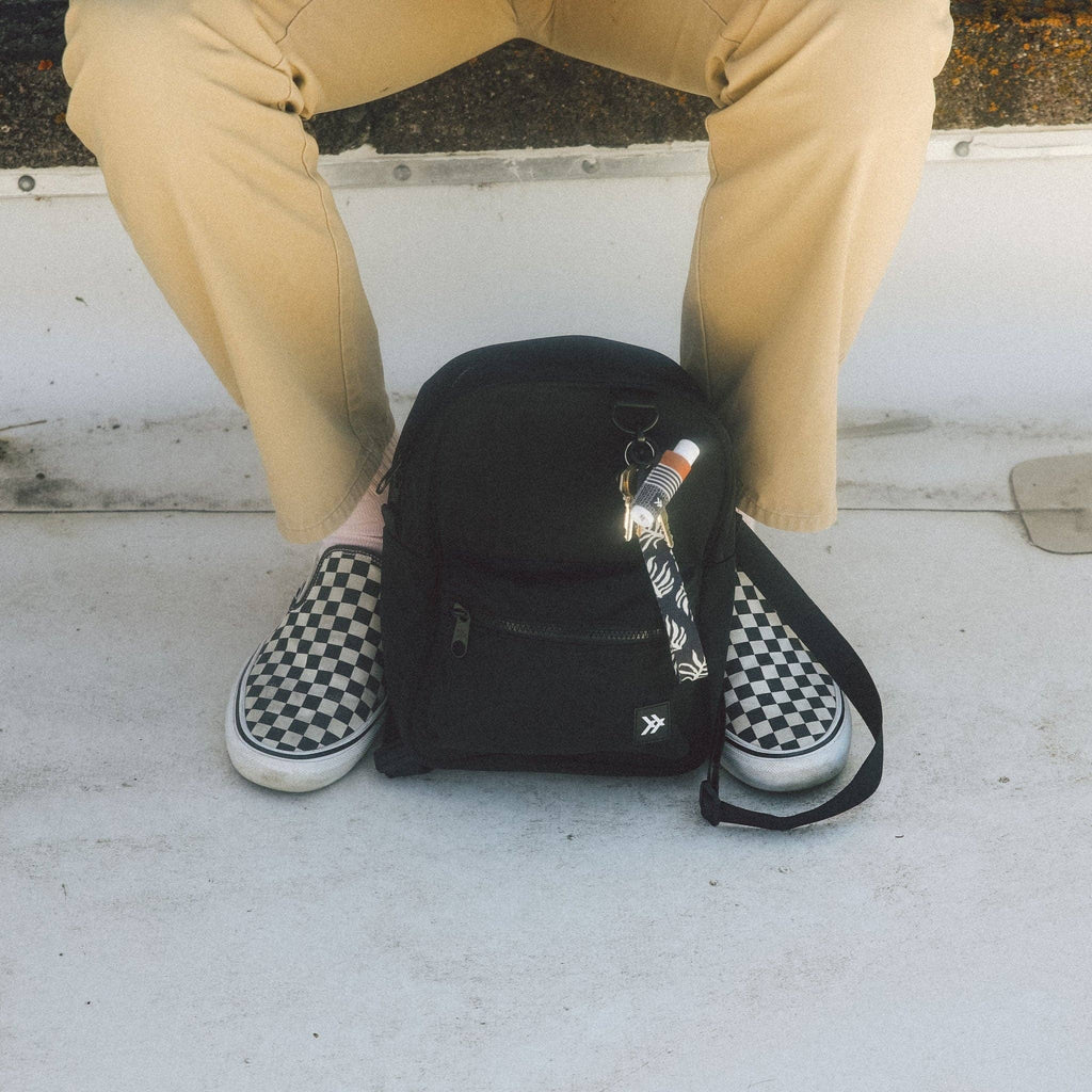 Sanders - Chapstick Holder Keychain: Brown/Black