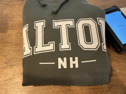 Alton NH dark green hoodie