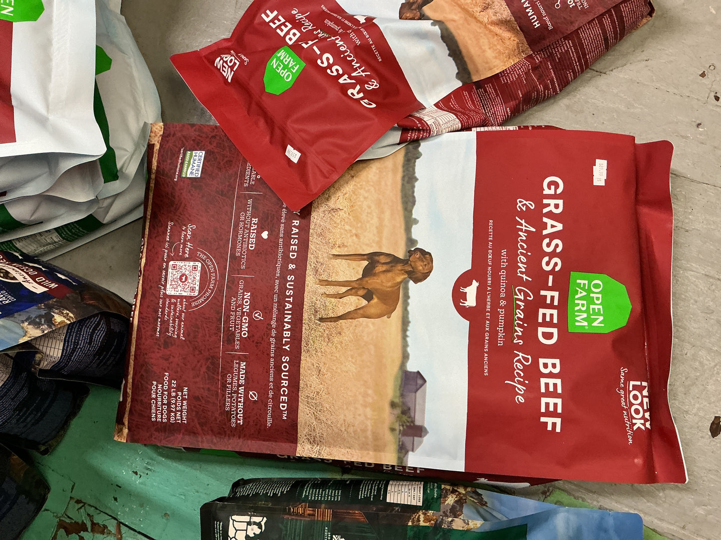 22 pound bag of grass fed beef open farms