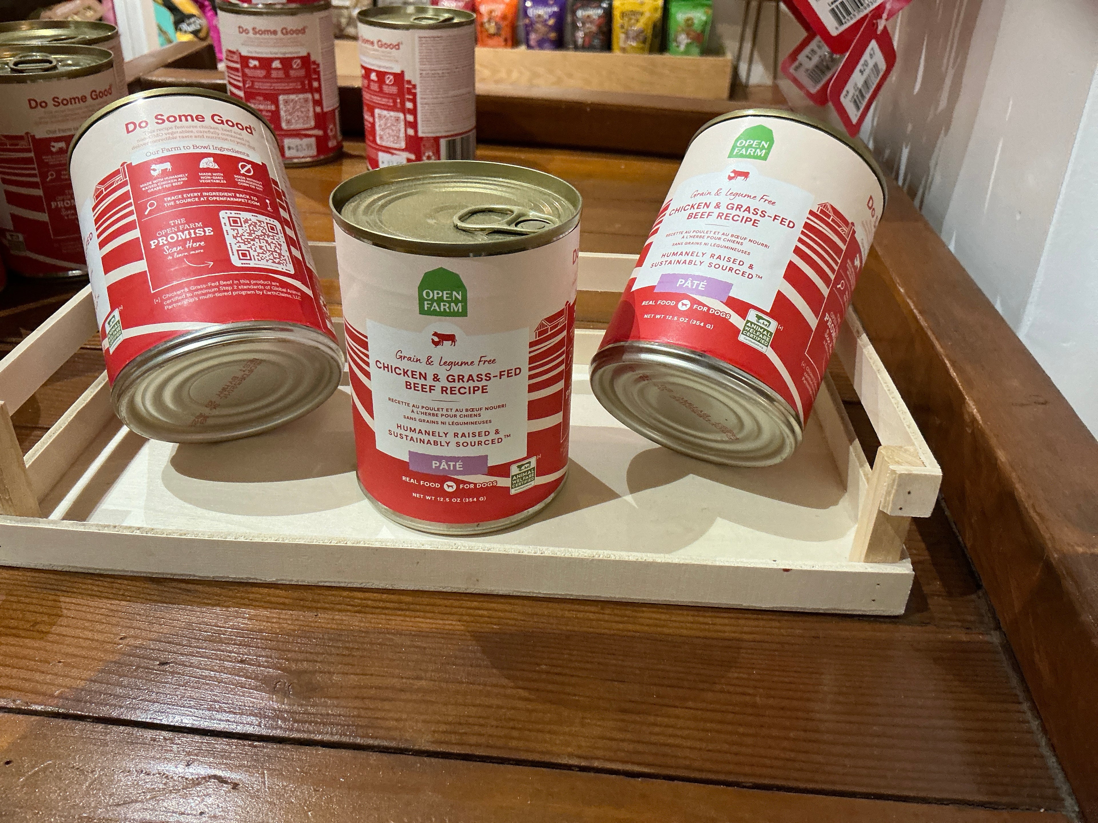 Chicken and grass fed beef recipe, canned dog food