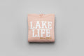 Lake Life Cropped Peach Hoodie XL