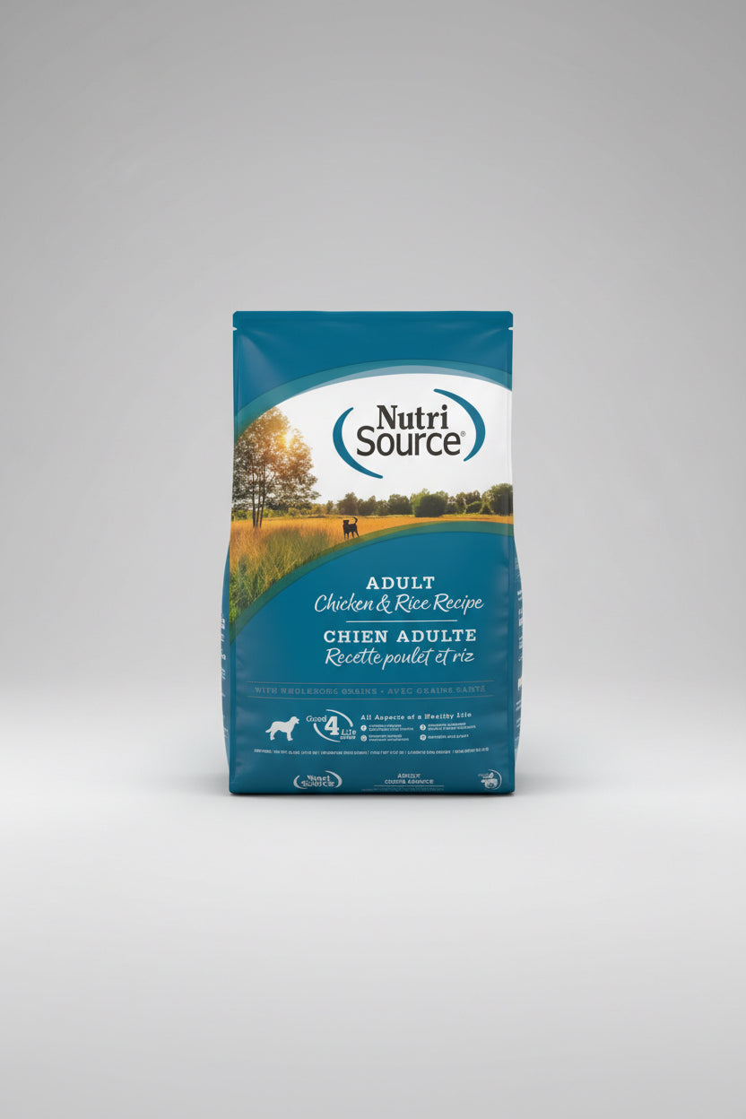Nutri source adult chicken and rice dog food 26 pounds