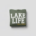 Lake Life Cropped Green Hoodie Sm