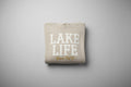 Lake Life Cropped Crème Hoodie M