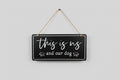 This is us and our dog sign