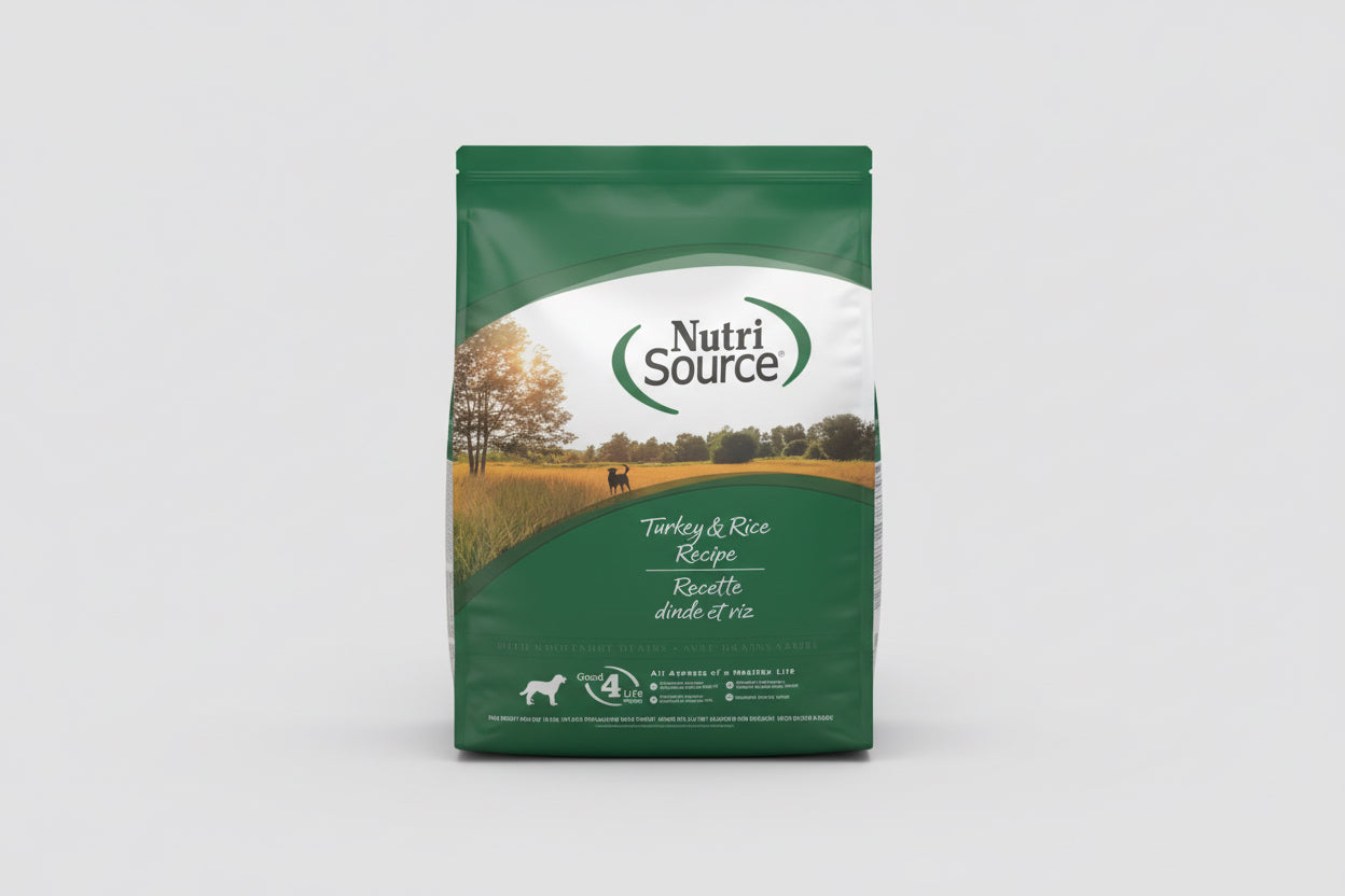 Nutri source turkey and rice dog food 12 pounds