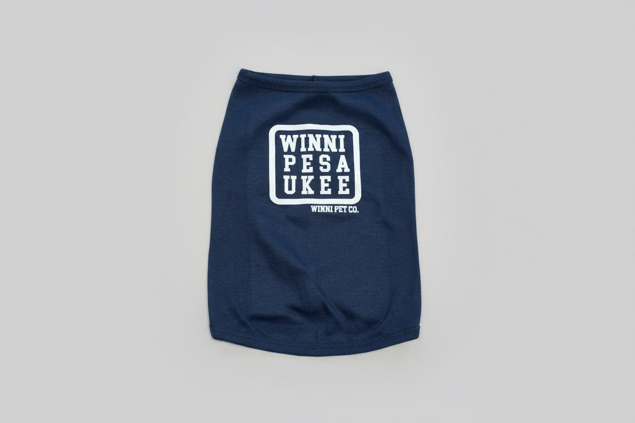 Navy Winni Pet Co. Dog Shirt XS