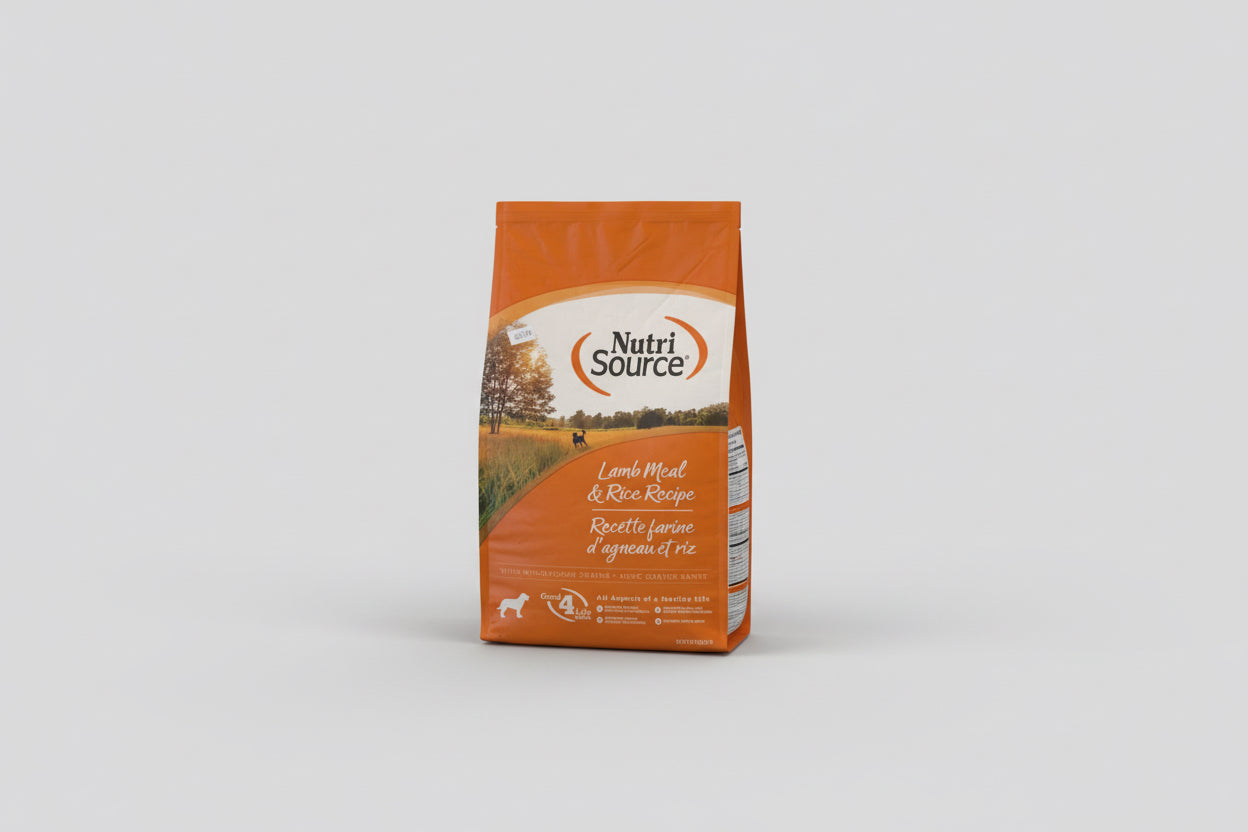 Nutri source lamb meal and rice dog food 4 pounds